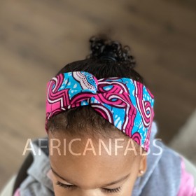 African Fabs Print Headband – Čelenka pre deti s potlačou v africkom dizajne