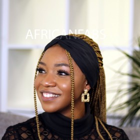 African Fabs Print Headband – Bavlnená čelenka pre kučeravé vlasy