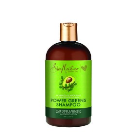 Shea Moisture Moringa & Avocado Power Greens Shampoo – Hydratačný šampón pre vysušené a poškodené vlasy 384 ml