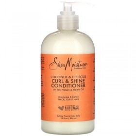 Shea Moisture Coconut & Hibiscus Conditioner – Kondicionér na kučeravé vlasy 384 ml