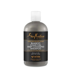 Shea Moisture African Black Soap Bamboo Charcoal Deep Cleansing Shampoo – Hĺbkovo čistiaci šampón 384 ml