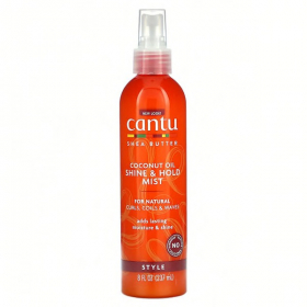 Cantu Natural Coconut Oil Shine & Hold Mist - Sprej pre zvlnený refresh 237 ml